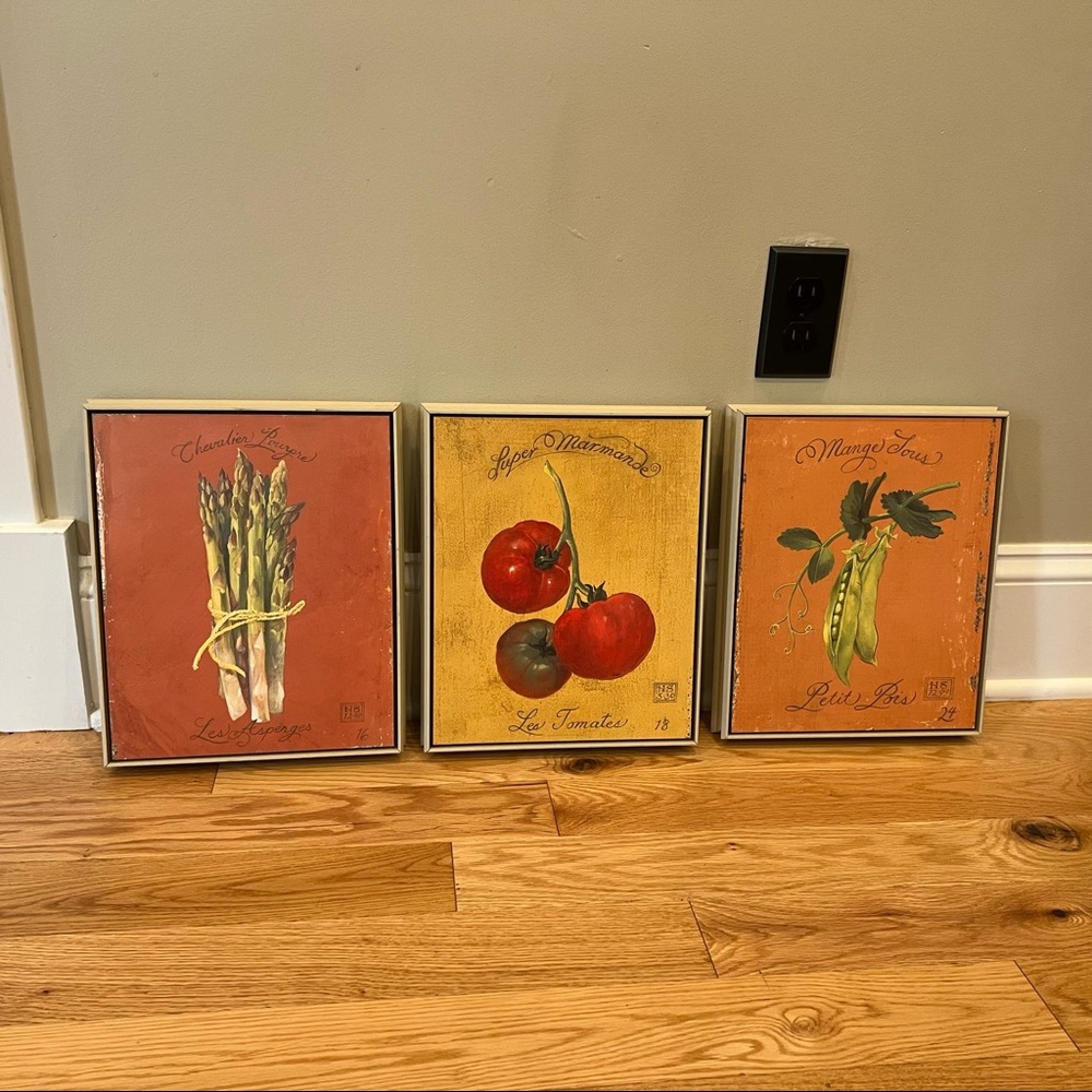 Kitchen art. Hardenbrook Studio Maine Vegetable Canvas Prints